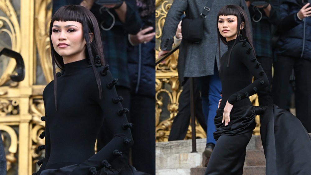 Zendaya, haute couture, Schiaparelli, fashion show, celebrity style, Law Roach, Christian Louboutin
