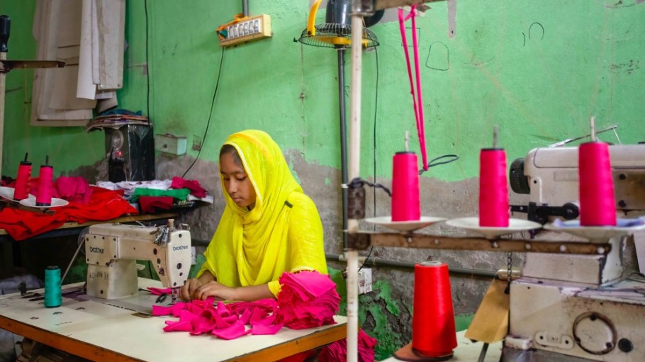 An apparel factory in Dhaka, Bangladesh.