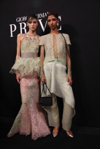 Backstage at Armani Privé Couture 2024