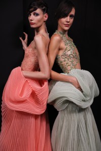 Backstage at Armani Privé Couture 2024