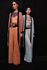 Backstage at Armani Privé Couture 2024