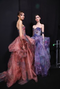 Backstage at Armani Privé Couture 2024