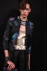 Backstage at Armani Privé Couture 2024