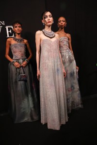Backstage at Armani Privé Couture 2024