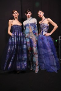 Backstage at Armani Privé Couture 2024