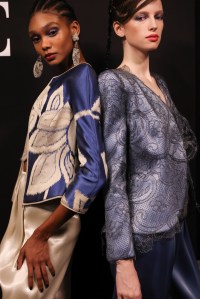Backstage at Armani Privé Couture 2024