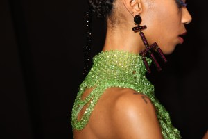 Backstage at Armani Privé Couture 2024