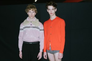 Backstage at MSGM Men's Fall 2024