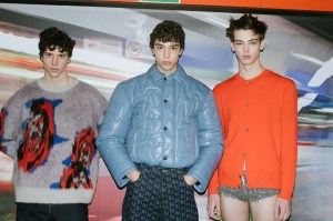 Backstage at MSGM Men's Fall 2024