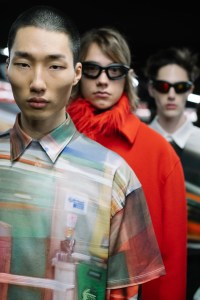Backstage at MSGM Men's Fall 2024