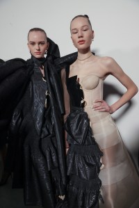 Backstage at Viktor & Rolf Couture Spring 2024