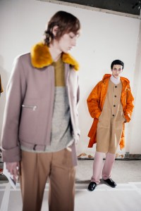 Backstage at Dries Van Noten Men's Fall 2024
