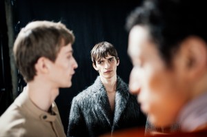 Backstage at Dries Van Noten Men's Fall 2024