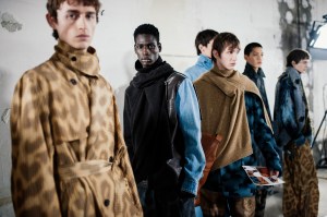 Backstage at Dries Van Noten Men's Fall 2024