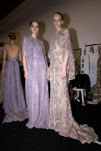 Backstage at Elie Saab Couture Spring 2024