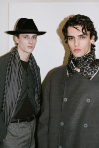 Backstage at Giorgio Armani Men's Fall 2024