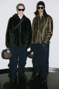 Backstage at Giorgio Armani Men's Fall 2024
