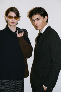 Backstage at Giorgio Armani Men's Fall 2024