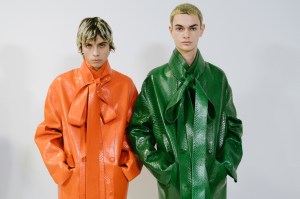 Backstage at Loewe Men's Fall 2024