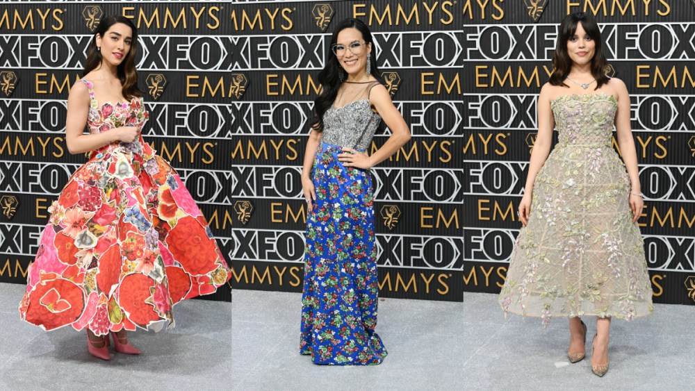 Simona Tabasco, Ali Wong, Jenna Ortega, red carpet, Emmy Awards