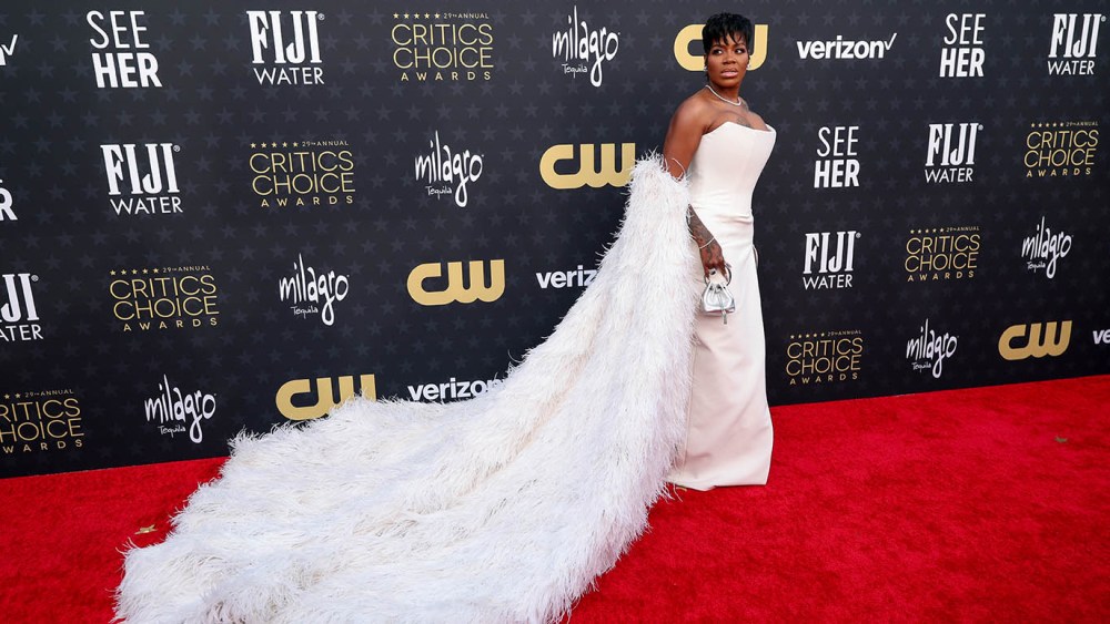 Fantasia Barrino at The 29th Critics' Choice Awards held at The Barker Hangar on January 14, 2024 in Santa Monica, California.
