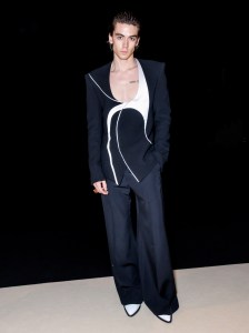 Zack Lugo at Balmain Men’s Fall 2024 as part of Paris Men's Fashion Week held at Grande Halle de la Villette on January 20, 2024 in Paris, France.