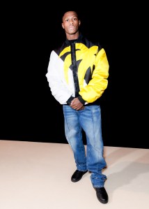 Nuno Mendes at Balmain Men’s Fall 2024 as part of Paris Men's Fashion Week held at Grande Halle de la Villette on January 20, 2024 in Paris, France.