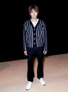 Gene Gallagher at Balmain Men’s Fall 2024 as part of Paris Men's Fashion Week held at Grande Halle de la Villette on January 20, 2024 in Paris, France.