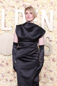 Greta Gerwig at the 81st Golden Globe Awards.