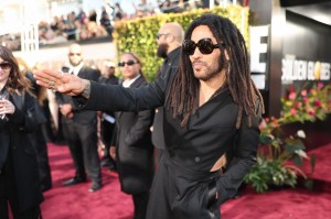 Lenny Kravitz at the 81st Golden Globe Awards.