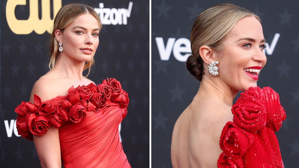 Margot Robbie at The 29th Critics' Choice Awards held at The Barker Hangar on January 14, 2024 in Santa Monica, California.