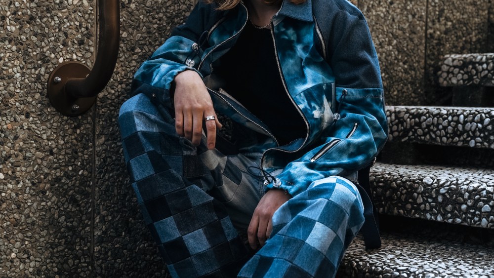Attendees mixed denim into their winter street style looks.