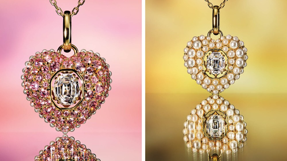 swarovski crystals, valentines day collection 2024, hearts