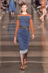 Model on the catwalk