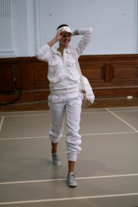 A look from Adidas by Stella McCartney's spring 2009 presentation in London.