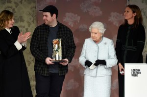 Queen Elizabeth II and Richard Quinn