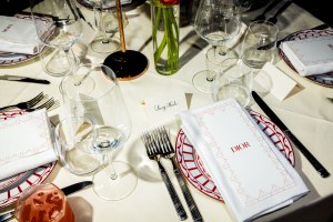 The scene at the Rouge Dior Dinner held at La Dolce Vita.