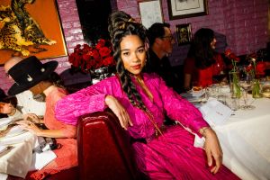 Alexandra Shipp at the Rouge Dior Dinner held at La Dolce Vita.