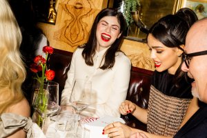 Alexandra Daddario and Rachel Zegler at the Rouge Dior Dinner held at La Dolce Vita.