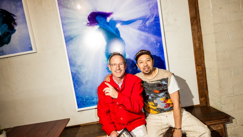 Spike Jonze and Humberto Leon at The Day I Met Björk: An Exhibition of Photographs by Spike Jonze held at Arroz & Fun on February 15, 2024 in Los Angeles, California.