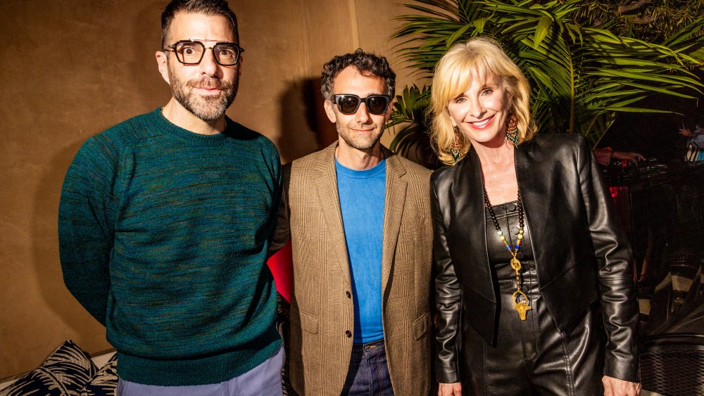Zachary Quinto, Alex Israel and Sybil Robson Orr
