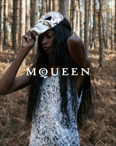 A campaign image from Seán McGirr's fall 2024 debut collection for Alexander McQueen.