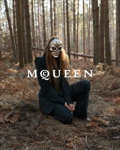 A campaign image from Seán McGirr's fall 2024 debut collection for Alexander McQueen.
