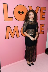 Bailey Bass at the Alice + Olivia Fall 2024 ready-to-wear show