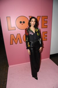 Huma Abedinat the Alice + Olivia Fall 2024 ready-to-wear show
