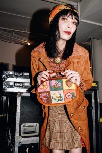 Backstage at the Anna Sui fall 2024 ready-to-wear show at New York Fashion Week.
