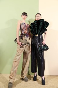 Backstage at the Balmain Fall 2024 Ready-to-Wear