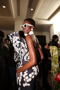 Backstage at the Balmain Fall 2024 Ready-to-Wear