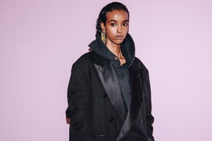 Backstage at Coach RTW Fall 2024 as part of New York Ready to Wear Fashion Week held at the James B. Duke House on February 12, 2024 in New York, New York.Backstage at the Coach fall 2024 ready-to-wear show at New York Fashion Week.