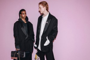 Backstage at Coach RTW Fall 2024 as part of New York Ready to Wear Fashion Week held at the James B. Duke House on February 12, 2024 in New York, New York.Backstage at the Coach fall 2024 ready-to-wear show at New York Fashion Week.